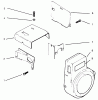 Toro 73402 (314-8) - 314-8 Garden Tractor, 1996 (6900001-6999999) Ersatzteile BAFFLES AND SHROUDS