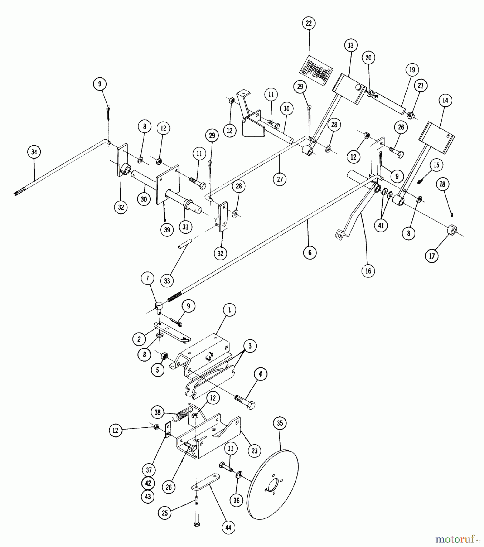 Toro Neu Accessories 81900 - Toro Turn Brake, 1974 PARTS LIST-DISC TURNING BRAKES MODEL 8-1900