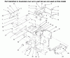 Toro 73402 (314-8) - 314-8 Garden Tractor, 1996 (6900001-6999999) Ersatzteile HOODSTAND CONSOLE