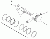 Toro 73402 (314-8) - 314-8 Garden Tractor, 1996 (6900001-6999999) Ersatzteile PISTON AND RINGS
