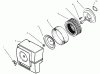 Toro 73403 (314-H) - 314-H Garden Tractor, 1996 (6900001-6999999) Ersatzteile AIR CLEANER KOHLER MODEL MS14S-TS601559