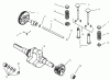 Toro 73403 (314-H) - 314-H Garden Tractor, 1996 (6900001-6999999) Ersatzteile CAMSHAFT & CRANKSHAFT KOHLER MODEL MS14S-TS601559