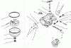 Toro 73403 (314-H) - 314-H Garden Tractor, 1996 (6900001-6999999) Ersatzteile CARBURETOR KOHLER MODEL MS14S-TS601559