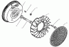 Toro 73403 (314-H) - 314-H Garden Tractor, 1996 (6900001-6999999) Ersatzteile FLYWHEEL KOHLER MODEL MS14S-TS601559
