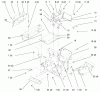 Toro 73403 (314-H) - 314-H Garden Tractor, 1996 (6900001-6999999) Ersatzteile HOODSTAND, CONSOLE