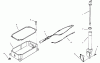 Toro 73403 (314-H) - 314-H Garden Tractor, 1996 (6900001-6999999) Ersatzteile OIL PAN AND DIPSTICK KOHLER MODEL MS14S-TS601559