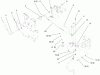 Toro 73403 (314-H) - 314-H Garden Tractor, 1996 (6900001-6999999) Ersatzteile PTO CLUTCH LINKAGE