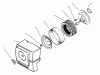 Toro 73403 (314-H) - 314-H Garden Tractor, 1997 (7900001-7999999) Ersatzteile AIR CLEANER