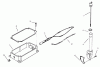 Toro 73403 (314-H) - 314-H Garden Tractor, 1997 (7900001-7999999) Ersatzteile OIL PAN AND DIPSTICK