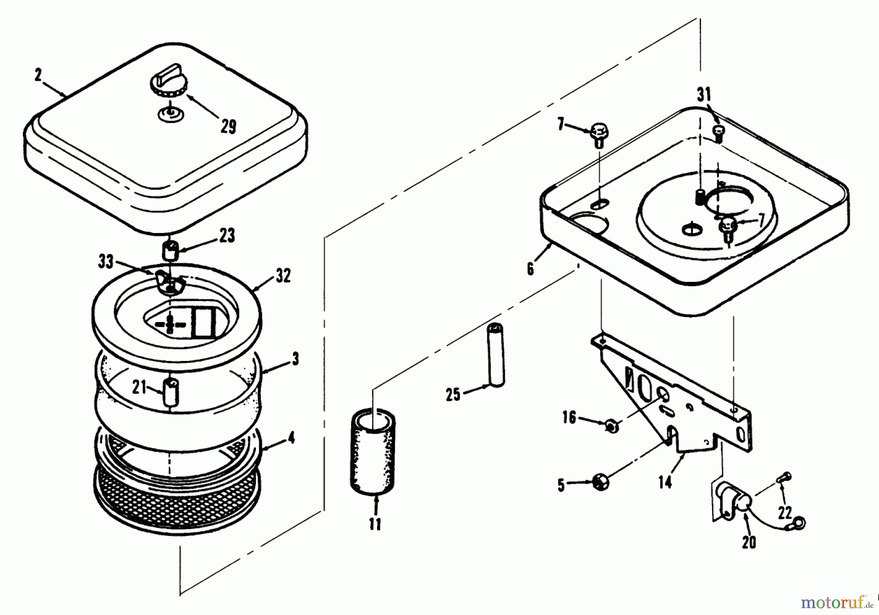 Toro Neu Mowers, Lawn & Garden Tractor Seite 1 73420 (416-8) - Toro 416-8 Garden Tractor, 1993 (3900001-3999999) AIR CLEANER
