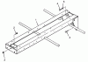 Toro 73420 (416-8) - 416-8 Garden Tractor, 1993 (3900001-3999999) Ersatzteile FRAME