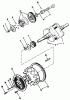 Toro 73420 (416-8) - 416-8 Garden Tractor, 1996 (6900001-6999999) Ersatzteile CRANKSHAFT, CAMSHAFT, FLYWHEEL