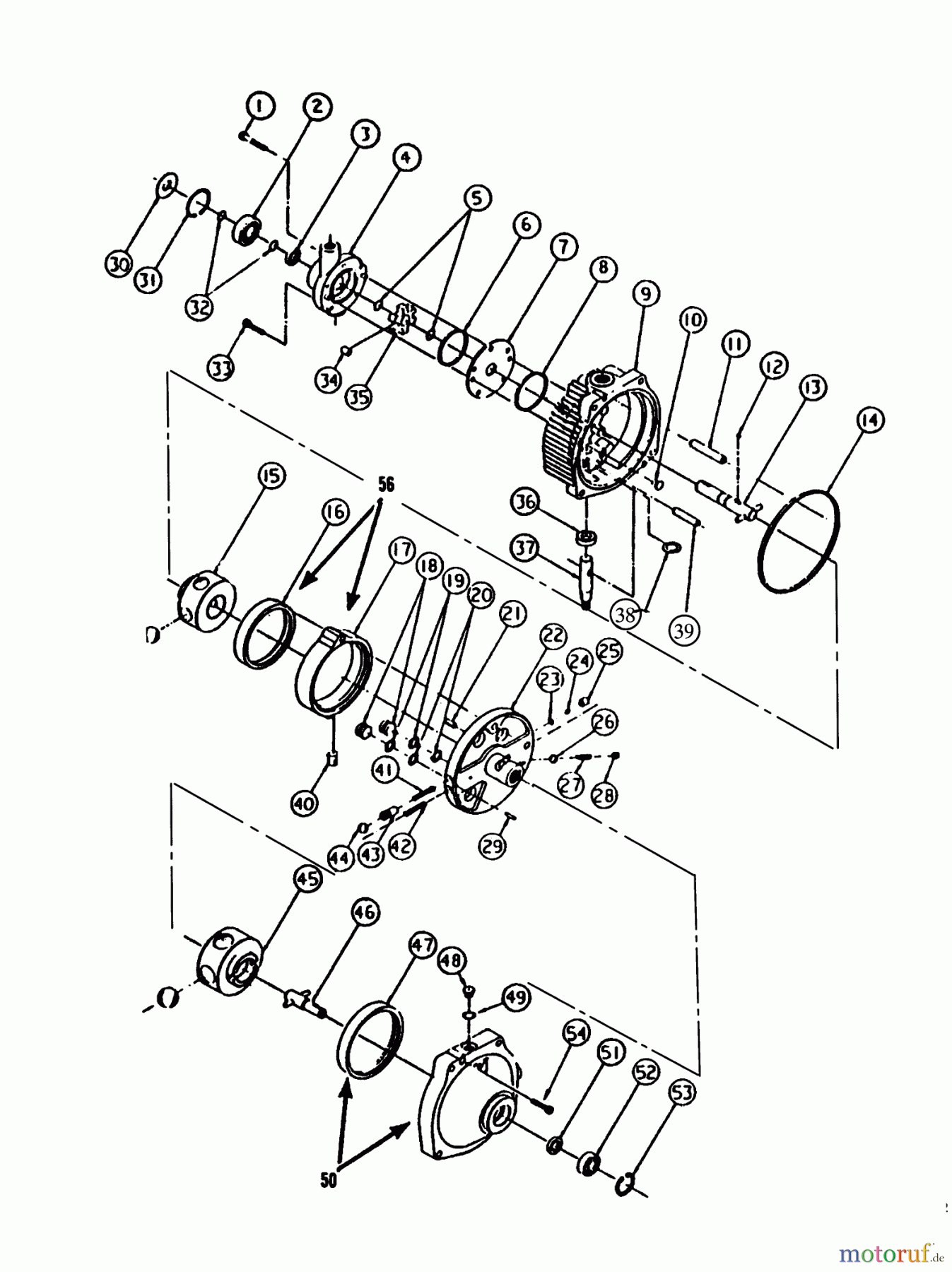 Toro Neu Mowers, Lawn & Garden Tractor Seite 1 73421 (416-H) - Toro 416-H Garden Tractor, 1993 (3900001-3999999) HYDRAULIC PUMP AND MOTOR