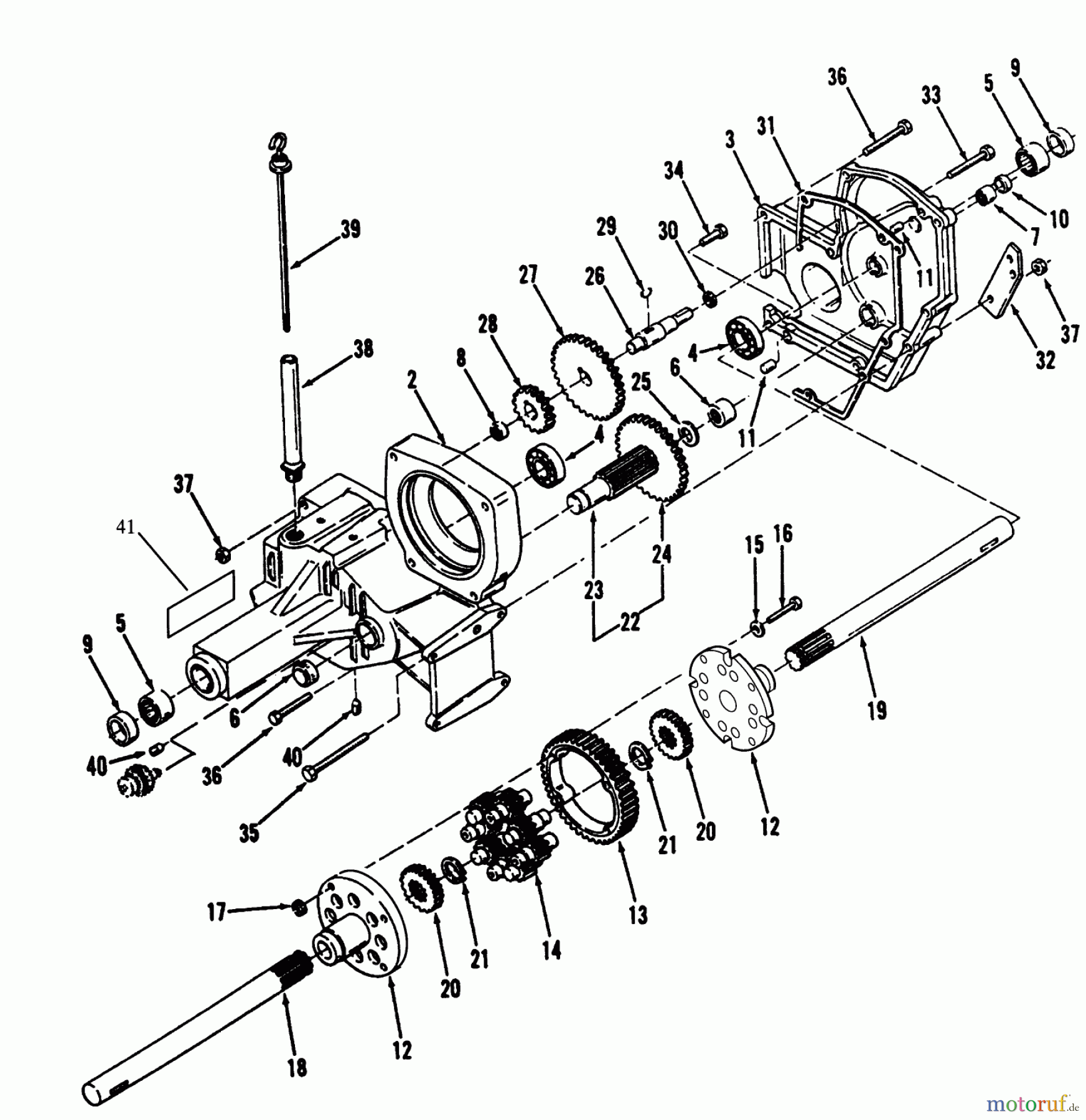 Toro Neu Mowers, Lawn & Garden Tractor Seite 1 73421 (416-H) - Toro 416-H Garden Tractor, 1993 (3900001-3999999) TRANSAXLE