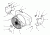 Toro 73421 (416-H) - 416-H Garden Tractor, 1995 (5900001-5901046) Ersatzteile BLOWER HOUSING