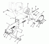 Toro 73421 (416-H) - 416-H Garden Tractor, 1995 (5900001-5901046) Ersatzteile CLUTCH, BRAKE AND SPEED CONTROL LINKAGE