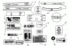Toro 73421 (416-H) - 416-H Garden Tractor, 1995 (5900001-5901046) Ersatzteile DECALS