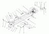 Toro 73421 (416-H) - 416-H Garden Tractor, 1995 (5900001-5901046) Ersatzteile FRAME & HITCHES