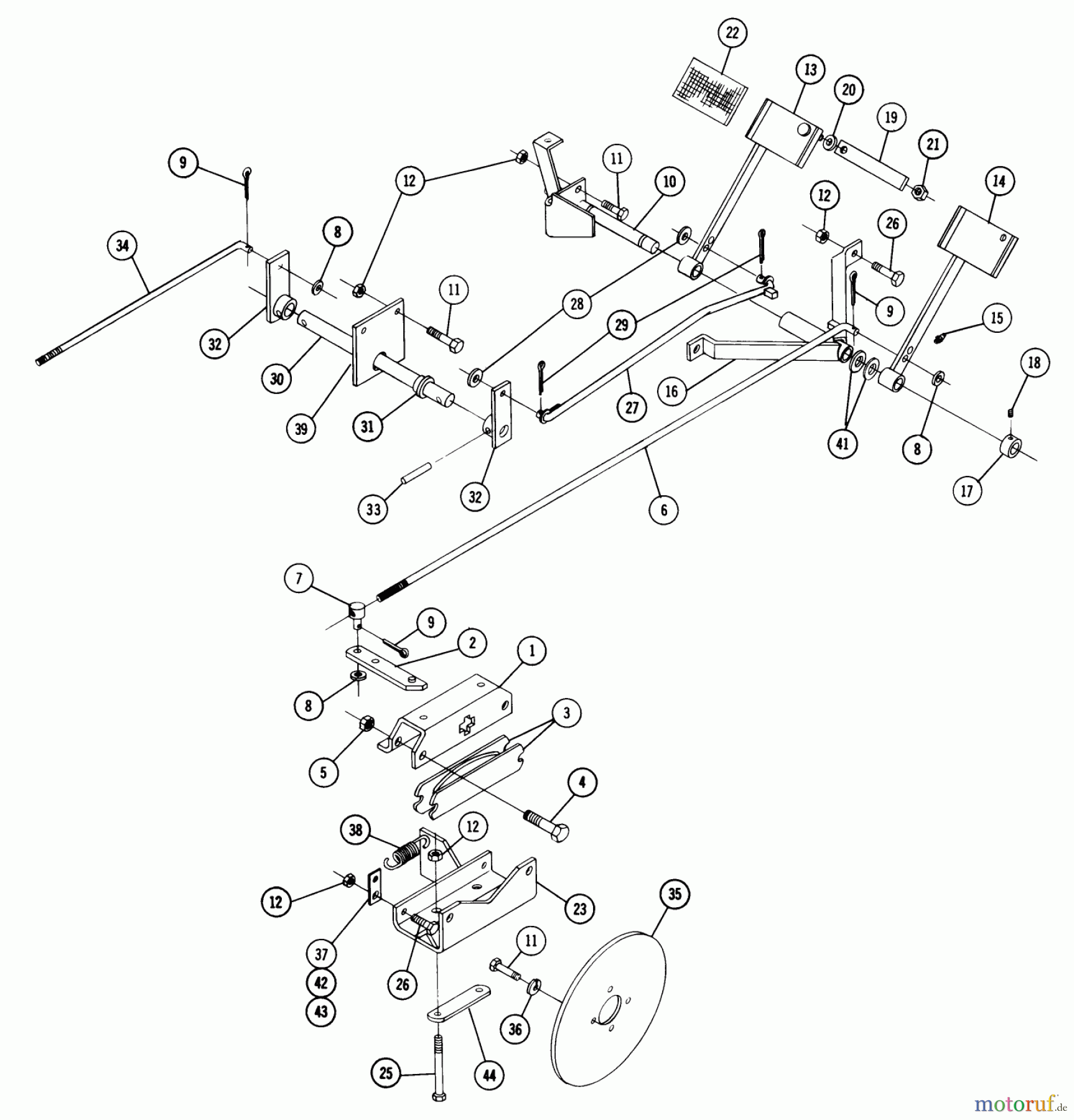 Toro Neu Accessories 81903 - Toro Turn Brake, 1977 DISC TURNING BRAKES (FACTORY ORDER NUMBER 8-1903)