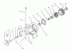 Toro 73421 (416-H) - 416-H Garden Tractor, 1995 (5900001-5901046) Ersatzteile TRANSAXLE ASSEMBLY #1