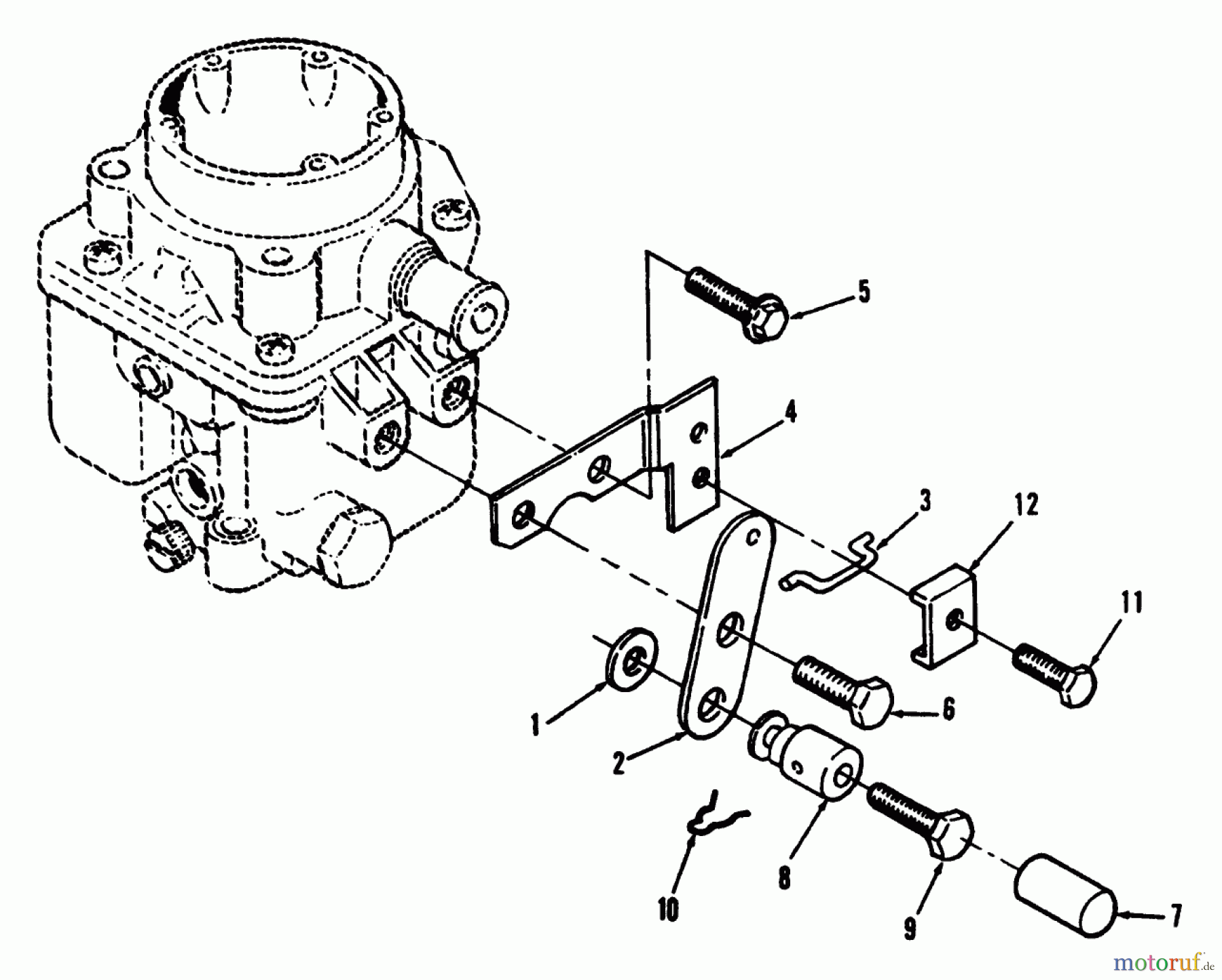 Toro Neu Mowers, Lawn & Garden Tractor Seite 1 73421 (416-H) - Toro 416-H Garden Tractor, 1996 (6900001-6999999) CHOKE LINKAGE