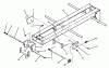 Toro 73421 (416-H) - 416-H Garden Tractor, 1996 (6900001-6999999) Ersatzteile FRAME AND HITCH ASSEMBLY