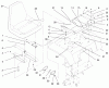 Toro 73422 (416-8) - 416-8 Garden Tractor, 1997 (7900001-7999999) Ersatzteile FENDER, SEAT & TAIL LIGHTS