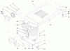 Toro 73422 (416-8) - 416-8 Garden Tractor, 1997 (7900001-7999999) Ersatzteile HOOD ASSEMBLY