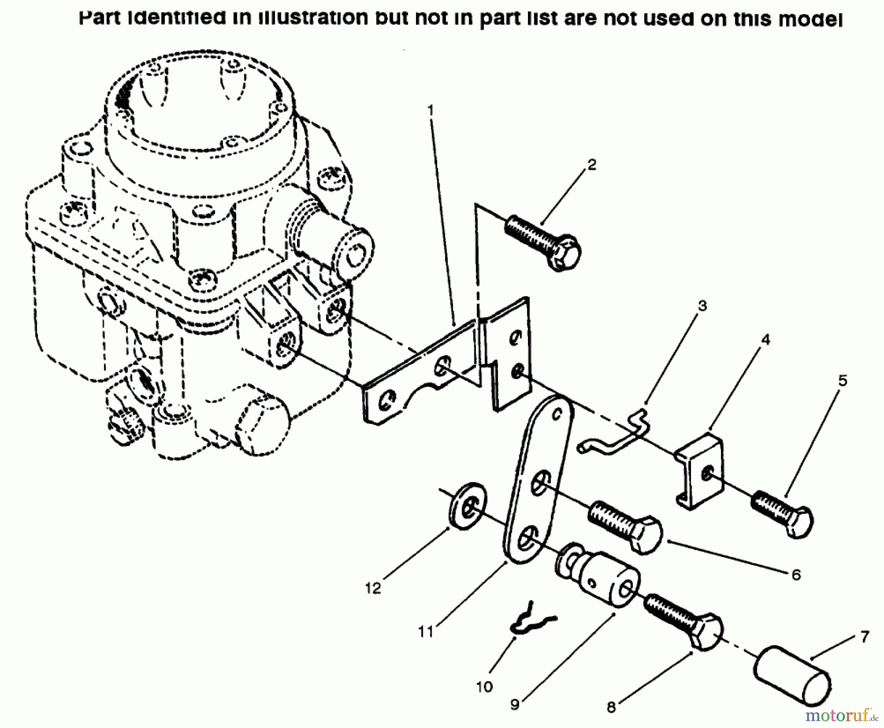 Toro Neu Mowers, Lawn & Garden Tractor Seite 1 73423 (416-H) - Toro 416-H Garden Tractor, 1996 (6900001-6999999) CHOKE CONTROL