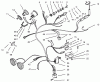 Toro 73423 (416-H) - 416-H Garden Tractor, 1997 (7900001-7999999) Ersatzteile 416-H WIRE HARNESS ATTACHMENT & COMPONENT-S