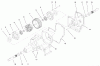 Toro 73423 (416-H) - 416-H Garden Tractor, 1997 (7900001-7999999) Ersatzteile HYDROSTATIC TRANSMISSION #1