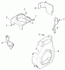 Toro 73428 (312-8) - 312-8 Garden Tractor, 1998 (8900001-8900499) Ersatzteile BLOWER HOUSING & BAFFLES