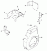 Toro 73429 (312-8) - 312-8 Garden Tractor, 1999 (9900001-9999999) Ersatzteile BLOWER HOUSING & BAFFLES (MODEL 73449 ONLY)