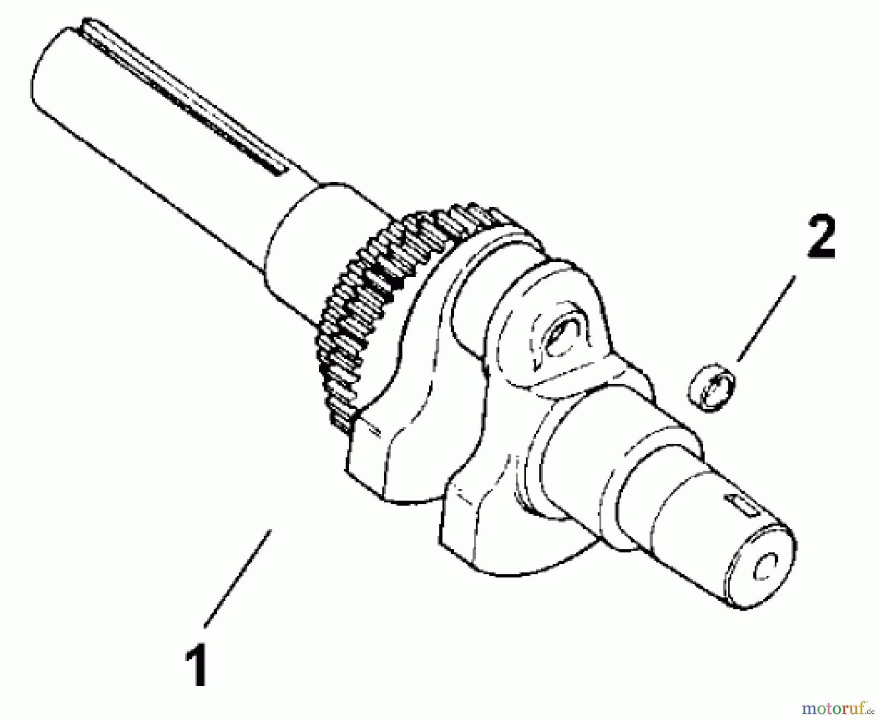 Toro Neu Mowers, Lawn & Garden Tractor Seite 1 73429 (312-8) - Toro 312-8 Garden Tractor, 1999 (9900001-9999999) CRANKSHAFT (MODEL 73449 ONLY)
