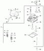 Toro 73429 (312-8) - 312-8 Garden Tractor, 1999 (9900001-9999999) Ersatzteile CYLINDER HEAD/VALVE & BREATHER (MODEL 73449 ONLY)
