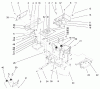 Toro 73429 (312-8) - 312-8 Garden Tractor, 1999 (9900001-9999999) Ersatzteile HOODSTAND, CONSOLE ASSEMBLY