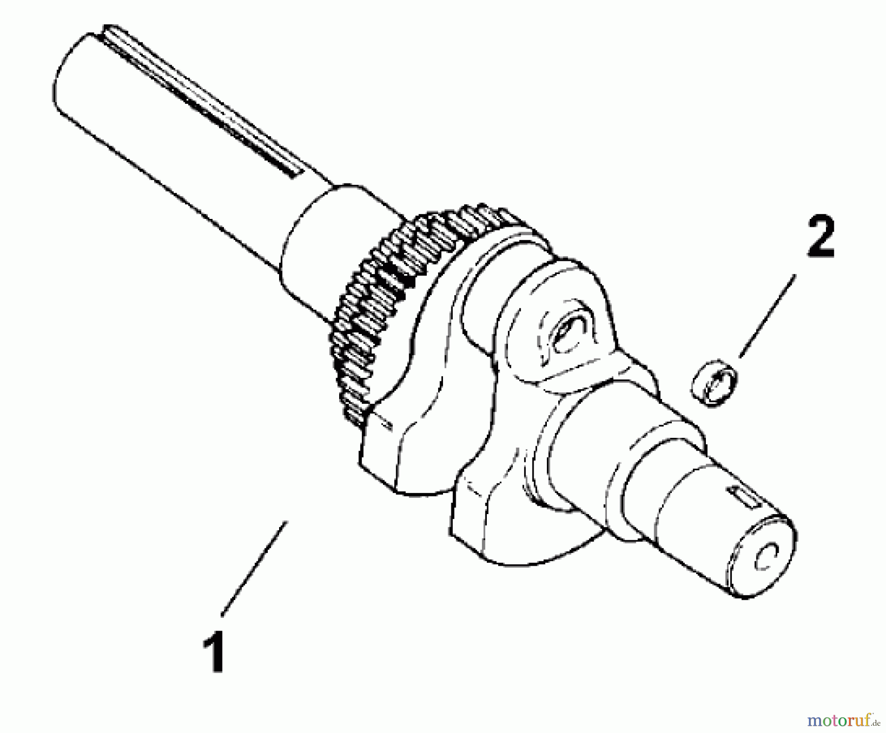 Toro Neu Mowers, Lawn & Garden Tractor Seite 1 73429 (312-8) - Toro 312-8 Garden Tractor, 2000 (200000001-200999999) CRANKSHAFT (MODEL 73429 ONLY)