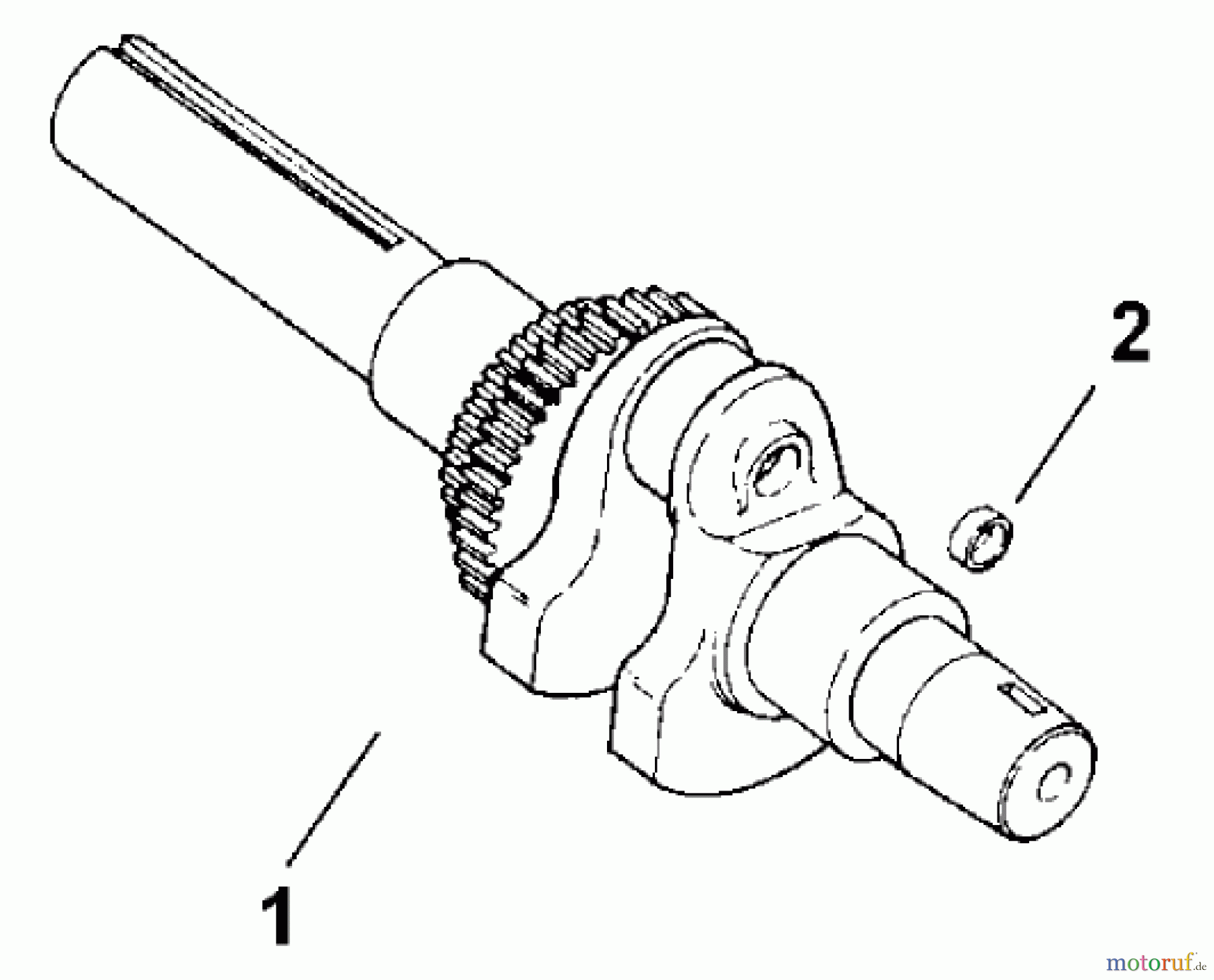  Toro Neu Mowers, Lawn & Garden Tractor Seite 1 73429 (312-8) - Toro 312-8 Garden Tractor, 2001 (210000001-210999999) CRANKSHAFT (MODEL 73449 ONLY)