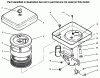 Toro 73441 (416-8) - 416-8 Garden Tractor, 1996 (69000001-69999999) Ersatzteile AIR CLEANER