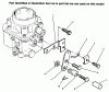 Toro 73441 (416-8) - 416-8 Garden Tractor, 1996 (69000001-69999999) Ersatzteile CHOKE CONTROL