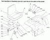 Toro 73441 (416-8) - 416-8 Garden Tractor, 1996 (69000001-69999999) Ersatzteile FENDER, SEAT