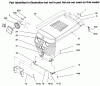 Toro 73441 (416-8) - 416-8 Garden Tractor, 1996 (69000001-69999999) Ersatzteile HOOD AND GRILLE