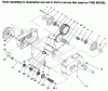 Toro 73441 (416-8) - 416-8 Garden Tractor, 1996 (69000001-69999999) Ersatzteile TRANSMISSION 8-SPEED 8 PINION #2