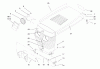 Toro 73441 (416-8) - 416-8 Garden Tractor, 1997 (7900001-7999999) Ersatzteile HOOD ASSEMBLY