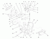 Toro 73441 (416-8) - 416-8 Garden Tractor, 1997 (7900001-7999999) Ersatzteile HOODSTAND, CONSOLE