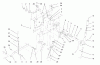 Toro 73441 (416-8) - 416-8 Garden Tractor, 1997 (7900001-7999999) Ersatzteile MANUAL LIFT SYSTEM