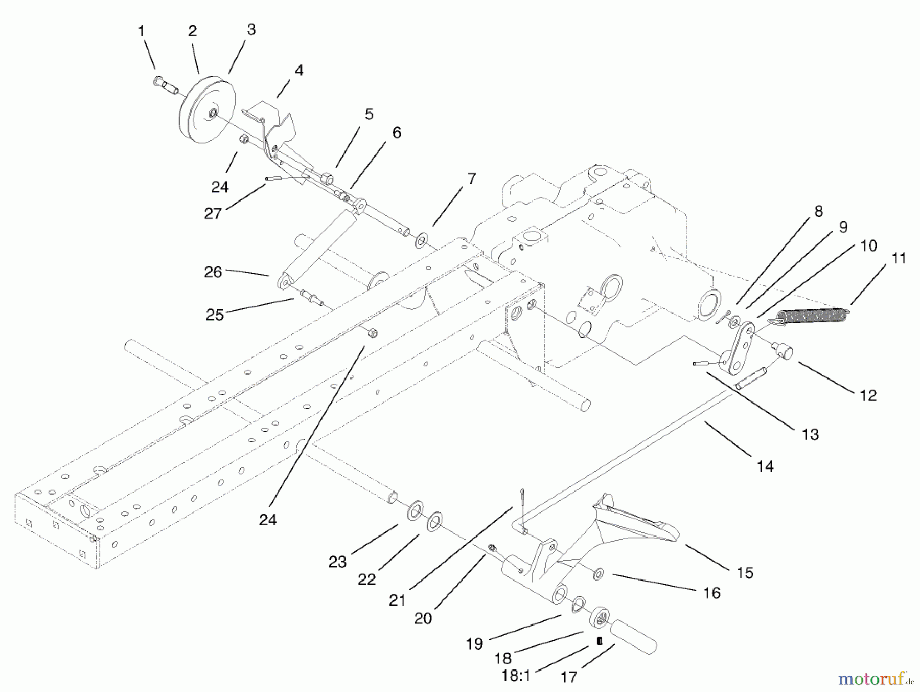 Toro Neu Mowers, Lawn & Garden Tractor Seite 1 73450 (315-8) - Toro 315-8 Garden Tractor, 2002 (220000001-220999999) CLUTCH ASSEMBLY