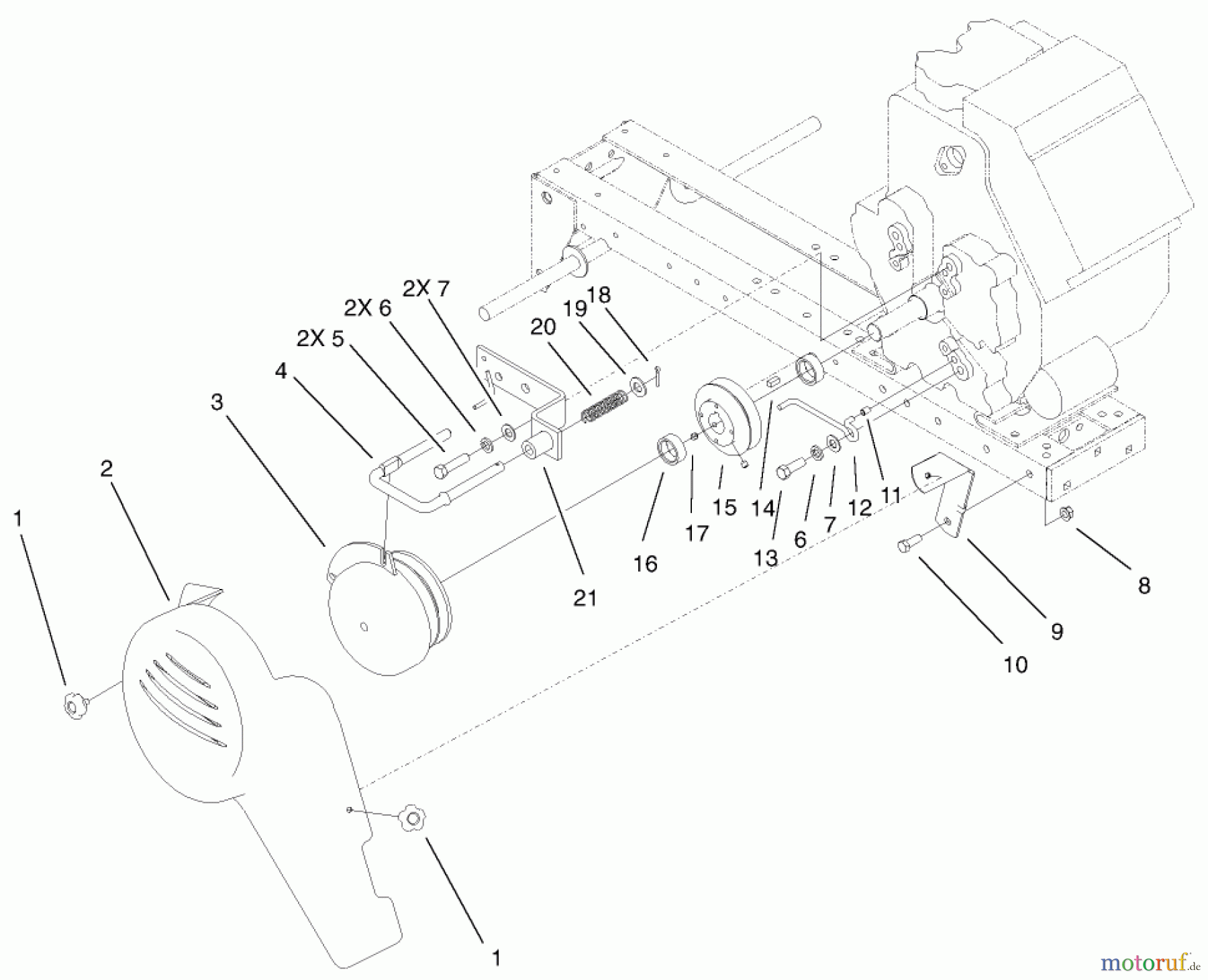 Toro Neu Mowers, Lawn & Garden Tractor Seite 1 73450 (315-8) - Toro 315-8 Garden Tractor, 2002 (220000001-220999999) ELECTRIC CLUTCH AND COVER ASSEMBLY