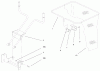 Toro 79310 - 48" Vacuum Bagger, 5xi Garden Tractors, 1998 (8900001-8999999) Ersatzteile BAG AND FRAME ASSEMBLY