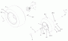 Toro 73450 (315-8) - 315-8 Garden Tractor, 2002 (220000001-220999999) Ersatzteile WHEEL ASSEMBLY